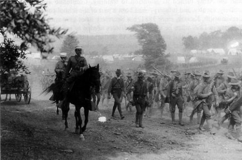 Maneuver and Firepower - Troops Pass in Review, 1904 Manassas Maneuvers