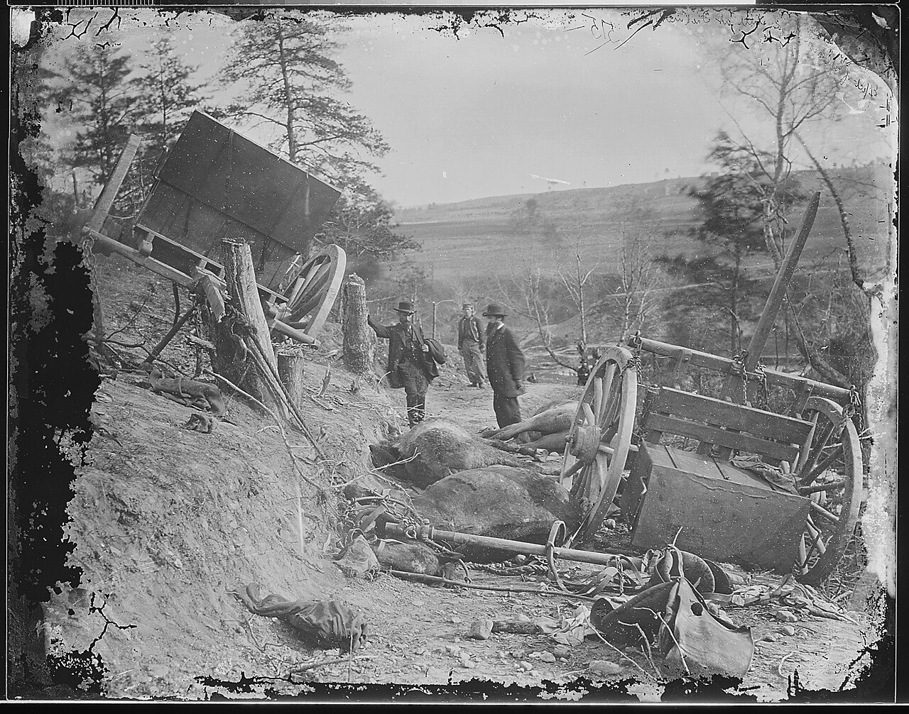 "Havoc". Effect of a 32lb. shell from the 2nd. Mass. Heavy Artillery, Fredericksburg,Va