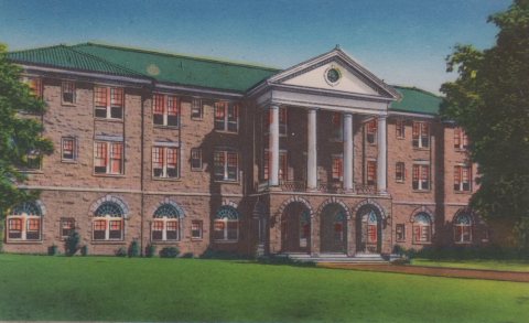 James Madison University Cleveland Hall postcard