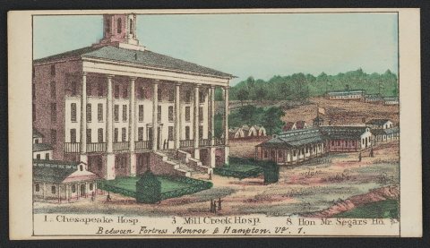 Union Army hospitals between Fortress Monroe and Hampton, Virginia