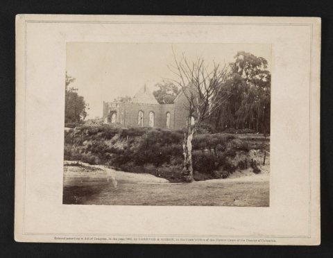 Ruins of old brick church, Hampton, Va. The oldest church in America