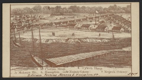 Union Army hospitals between Fortress Monroe and Hampton, Virginia