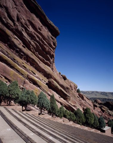 Red Rocks Amphitheater above Denver, Colorado