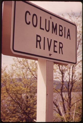 THE COLUMBIA RIVER AT