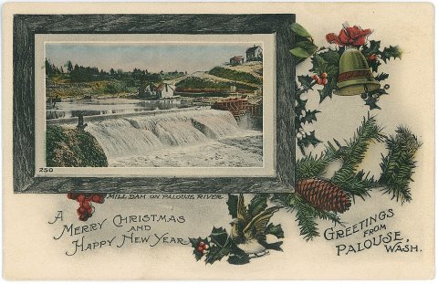 Christmas postcard, Palouse, Washington, cira 1905 - DPLA - b767ebce72d18bd4387672d004cdffbf