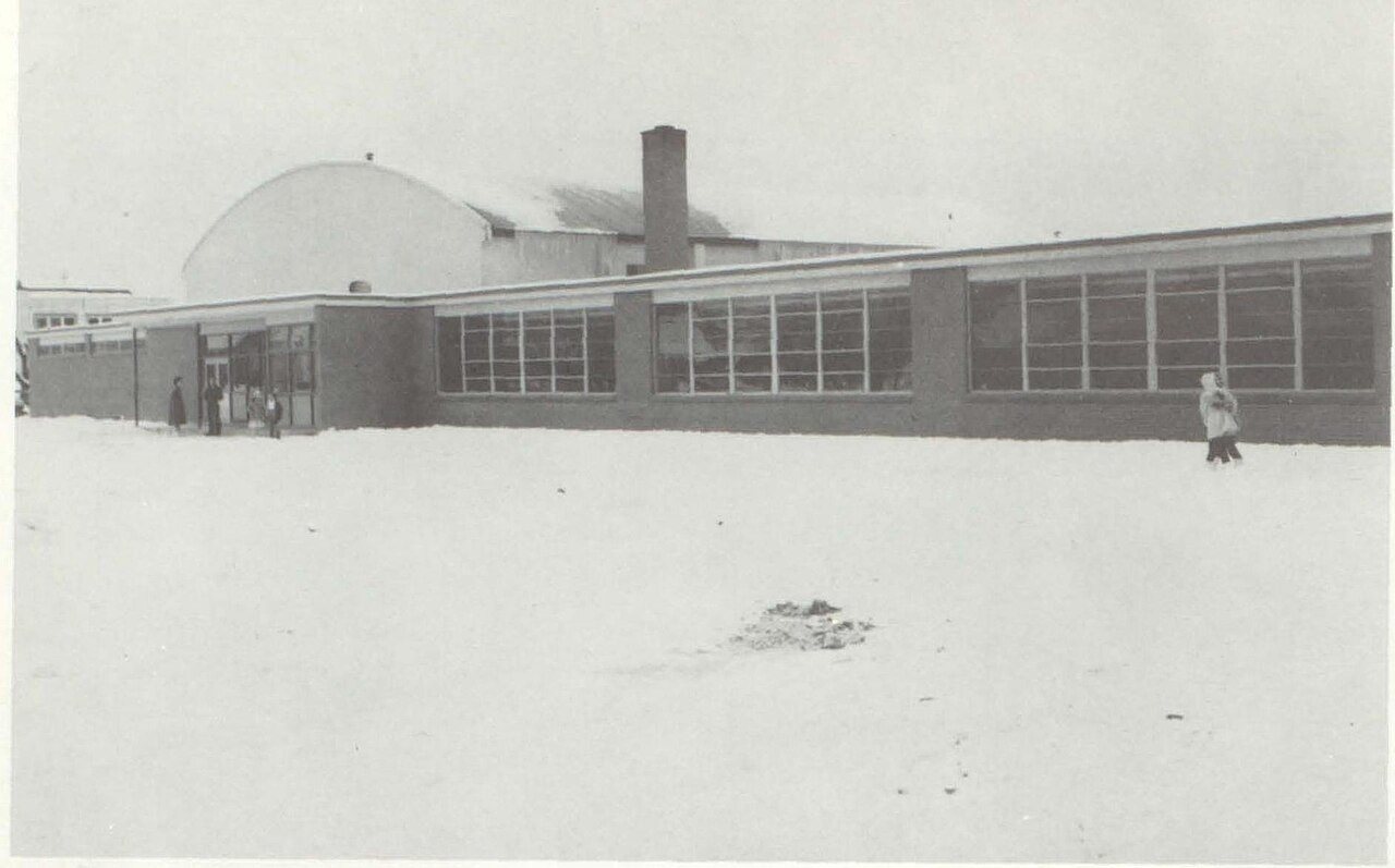 Bayfield High School exterior from 1959 Yearbook