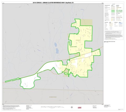 2010 Census Urban Cluster Reference Map for