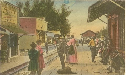 Long Beach, WA Rubberneck Row, 1909