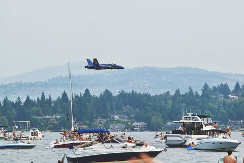 Blue Angels Sneak Pass