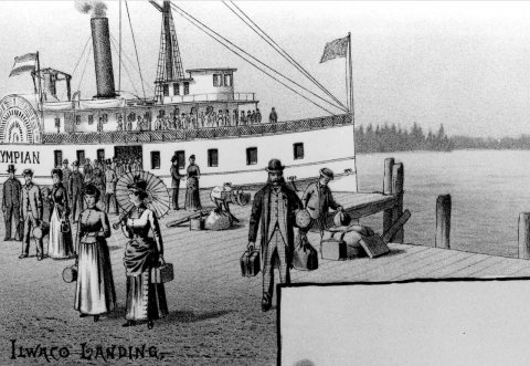Steamer Olympian at Ilwaco dock