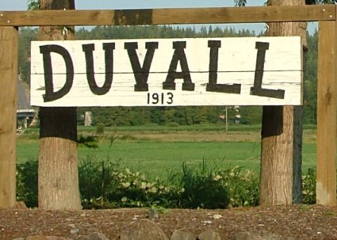 Duvall Washington Welcome Sign