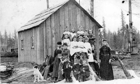First schoolhouse in Sultan, Washington, ca. 1895