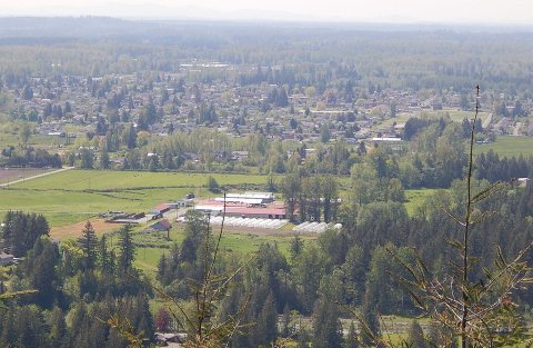 Buckley WA seen from Pinnacle Peak