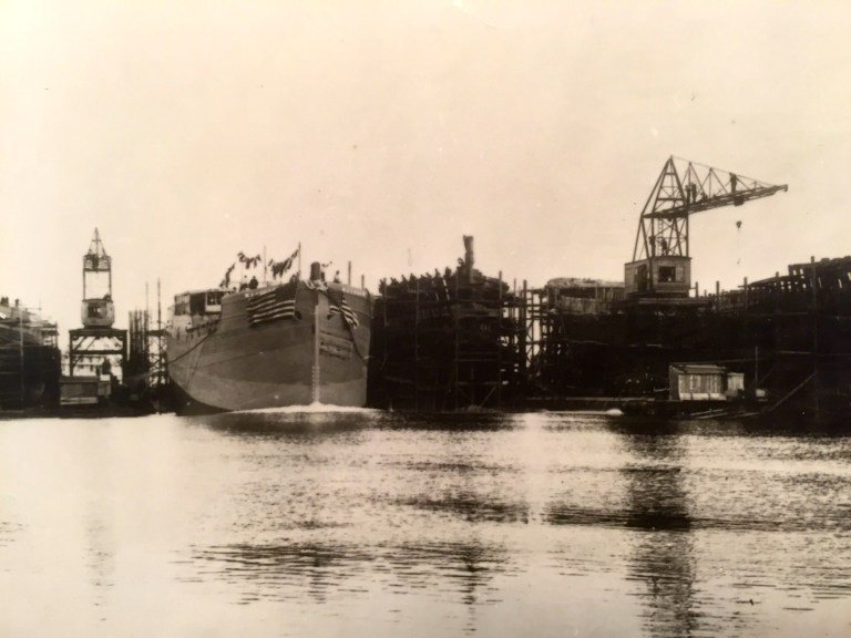Launch of the PEZUTA in Raymond WA, The Aug 28, 1918