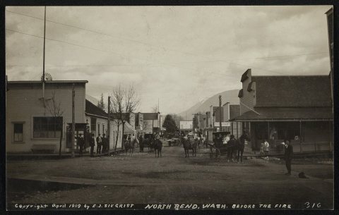 North Bend, Wash. before the fire