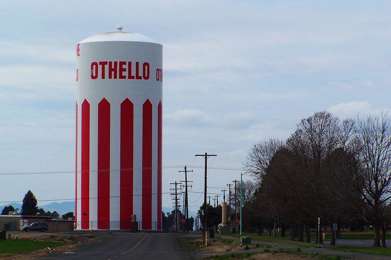 Othello WA water storage tank