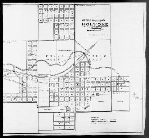 1940 Census Enumeration District Maps - Colorado - Phillips County - Holyoke - ED 48-3, ED 48-5