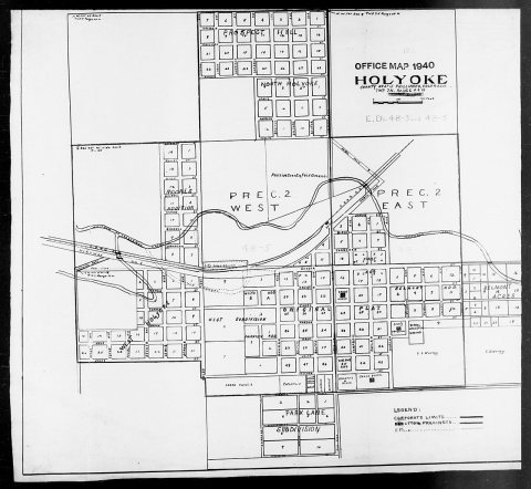 1940 Census Enumeration District Maps - Colorado - Phillips County - Holyoke - ED 48-3, ED 48-5