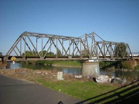 Ferndale, WA - rail bridge over the Nooksack 02