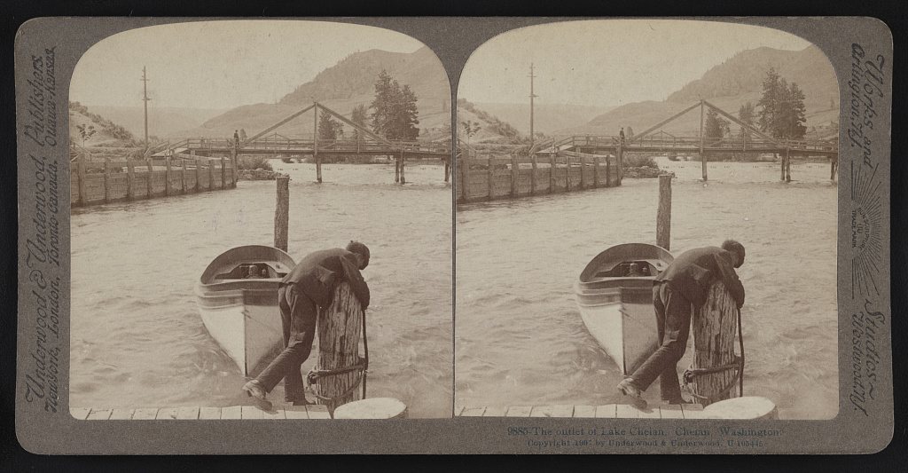 The outlet of Lake Chelan