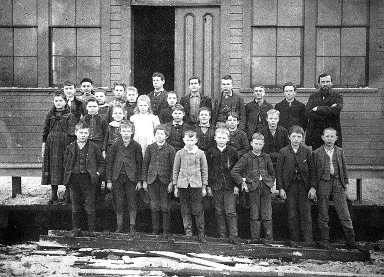 Edmonds School children and teacher, Edmonds, Washington, 1891