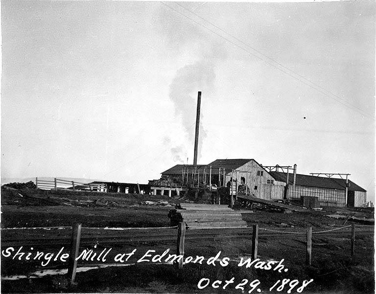 Shingle mill, Edmonds, Washington, October 29, 1898