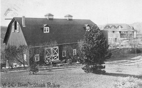 State College of Washington dairy barn and stock pavilion, Pullman, Washington, circa 1905 - DPLA - 748a60d941ef9a25fce…