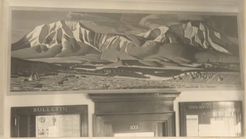 Ernest L. Blumenschein - Spanish Peaks. Mural