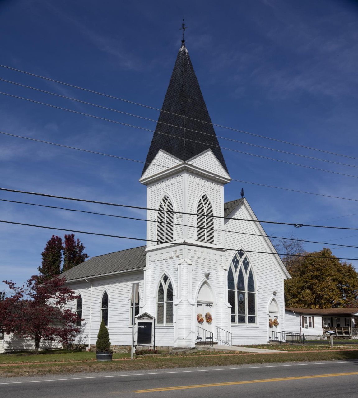 Beverly Presbyterian Church in the town of Beverly, one of the first settlements west of the Allegheny Mountains, found…
