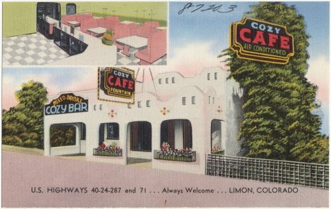 Cozy Cafe, U.S. Highways 40-24-287 and 71⦠always welcomeâ¦
