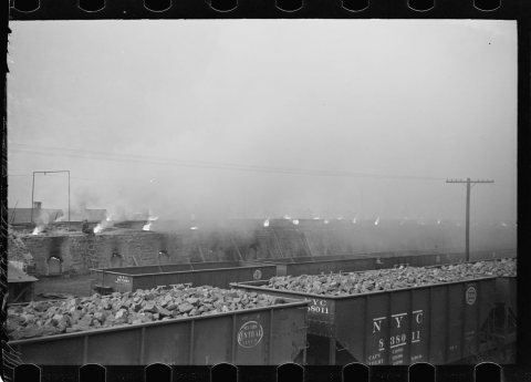 Untitled photo, possibly related to: Burning coke ovens