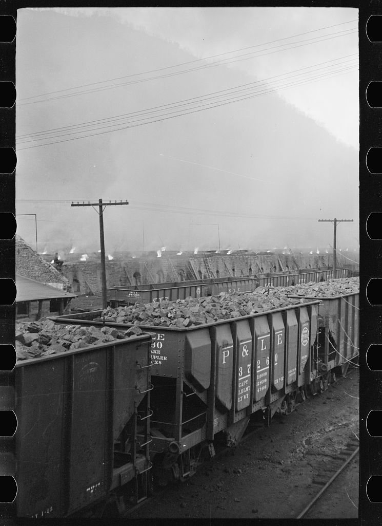 Untitled photo, possibly related to: Burning coke ovens