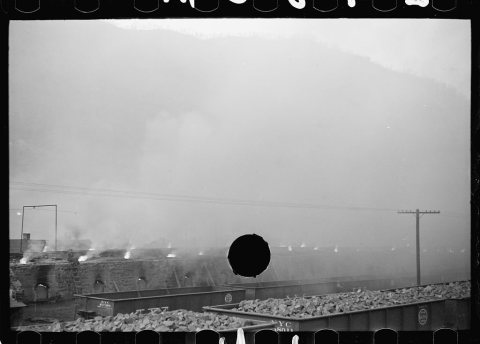 Untitled photo, possibly related to: Burning coke ovens