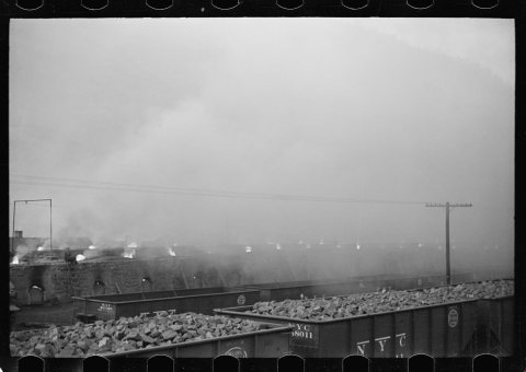 Untitled photo, possibly related to: Burning coke ovens