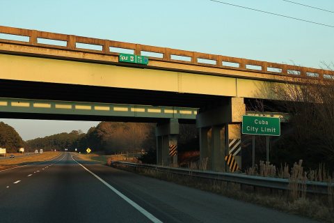 I-20 East I-59 North - MM1 - Cuba City Limit
