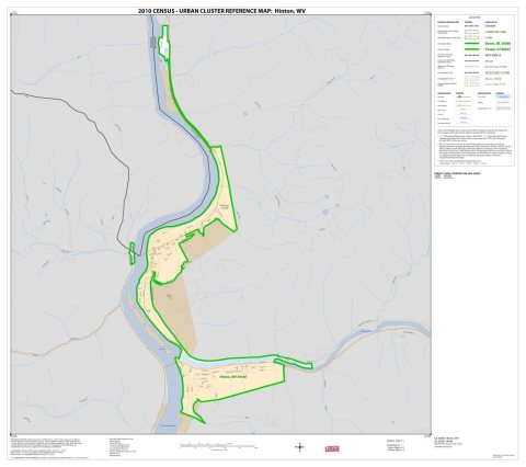 2010 Census Urban Cluster Reference Map for