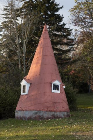 This is NOT an ice-cream cone with windows. Otherwise, we're not exactly sure what purpose this conical structure in Ma…