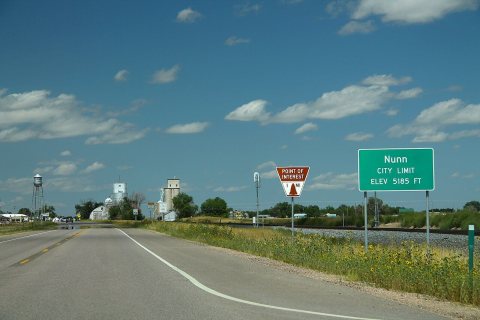 US85 North - Nunn City Limit Sign