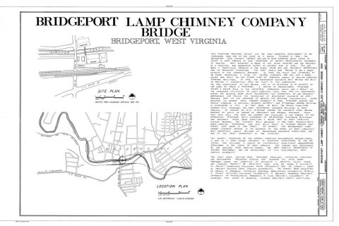 Bridgeport Lamp Chimney Company, Simpson Creek Bridge, Spanning Simpson Creek, State Route 58 vicinity, Bridgeport, Har…