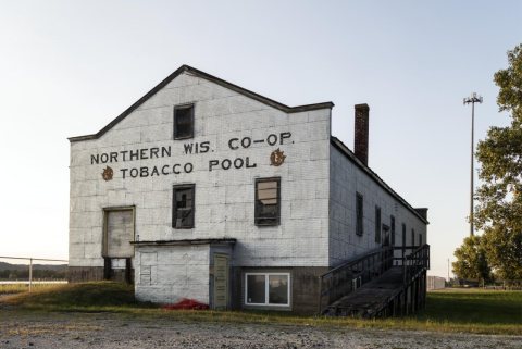 This tobacco warehouse, along the Mississippi River