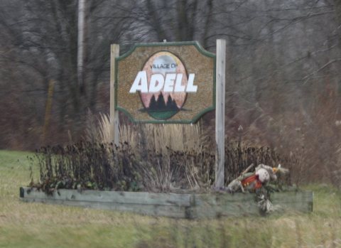 AdellWisconsinWelcomeSign