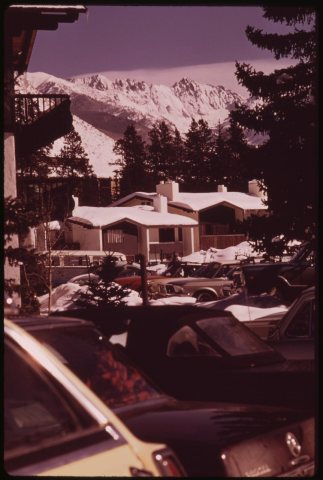 Condominiums at the Base of the Mountain in Vail Village 02-1974