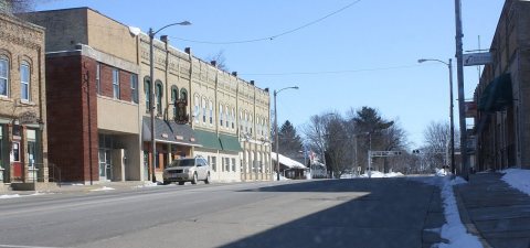 Brandon Wisconsin Downtown Looking East WIS49