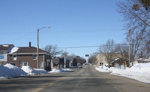 Brandon Wisconsin Downtown Looking West WIS49