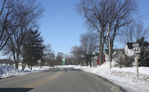 Fairwater Wisconsin Looking West WIS44