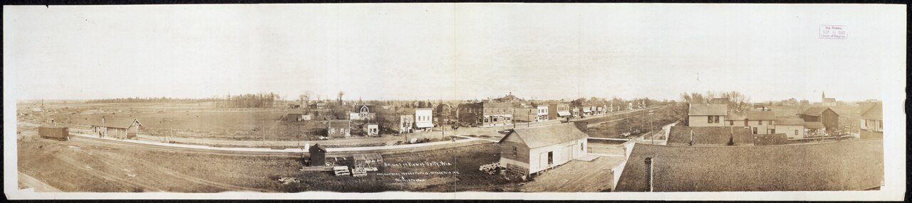 Brids [sic] eye view of Unity, Wis