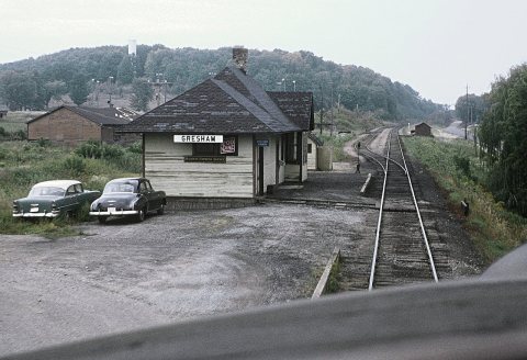 The SOO Line Gresham, Wisconsin Depot in September 1963