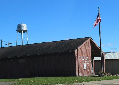 Exeland Wisconsin Post Office Water Tower WIS48