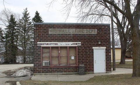 Kingston Wisconsin Former Village Hall Fire Department now Historical Society