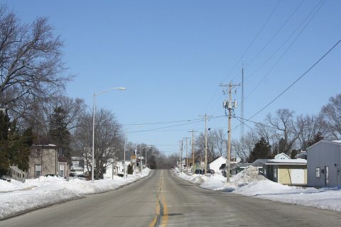 Kingston Wisconsin Downtown Looking North WIS44